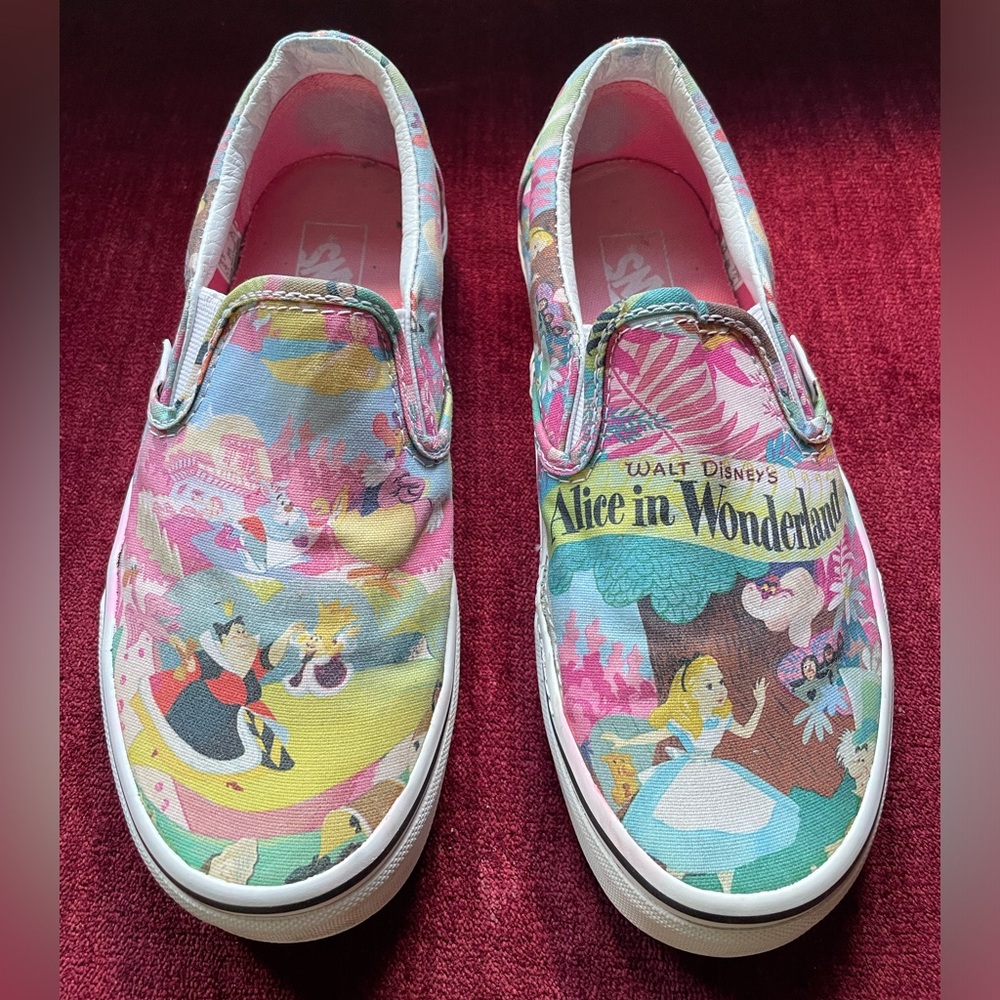 VANS Alice in Wonderland slip-ons **see details**